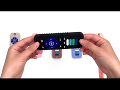 ผลิตภัณฑ์ซิลิโคนเด็กรูปรีโมททีวีของเล่นยางกัดสำหรับทารก 3+ เดือน