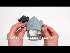 2023 Creative ยางกัดเด็กซิลิโคน Gorilla Shape Baby Teething ของเล่น Anti-drop Mitten Teether