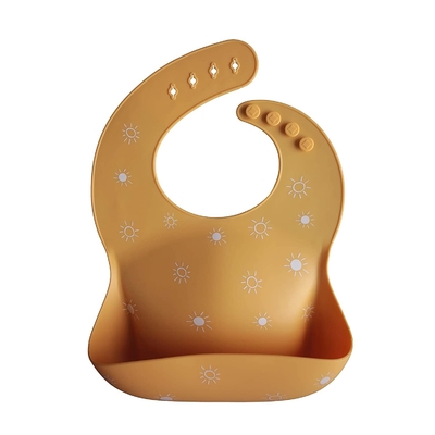 BPA Free Soft Fit ซิลิโคนกันน้ำให้อาหาร Bibs สำหรับทารก Toddlers