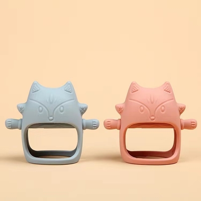 BPA ฟรี Soft Anti-Drop ซิลิโคนเด็ก Mitten Teether สำหรับบรรเทาปวดฟัน