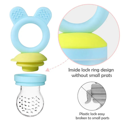 ทุกขนาด 2 แพ็ค BPA Free Fruit Food Feeder Pacifier สำหรับให้อาหารทารก