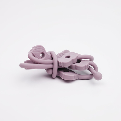 Stretchy Silicone Pacifier Clip Chain For Teethers Functional Toy