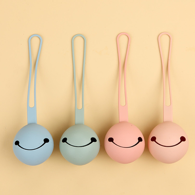 ปั้นในเคสจุกซิลิโคนออกแบบ 3 มิติหนึ่งหน้ายิ้มทำความสะอาดง่าย