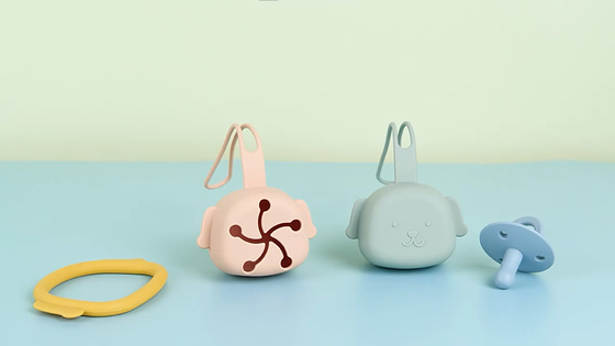 ที่ใส่จุกซิลิโคนแบบพกพาอเนกประสงค์ เคส Dog Shaped Easy Travel