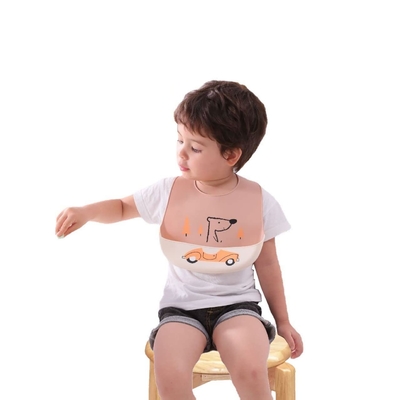 ทนทานไม่มีพลาสติกปลอดสารพิษซิลิโคนเด็ก Napkin ปลอดภัยใน Steriliser