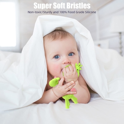 OEM ODM Baby Silicone Chew ของเล่น BPA ฟรี Unbreakable Safe In Sterilizer