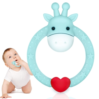 BPA ฟรีไม่มีวัสดุที่เป็นอันตรายซิลิโคน Teething ของเล่นสำหรับเด็กแรกเกิด