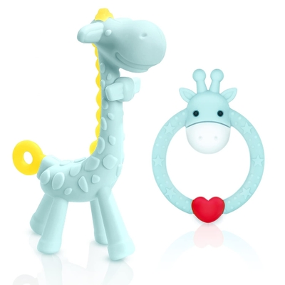 BPA ฟรีไม่มีวัสดุที่เป็นอันตรายซิลิโคน Teething ของเล่นสำหรับเด็กแรกเกิด