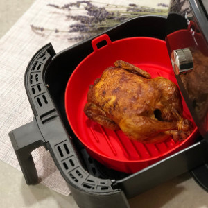 คุณภาพสูงเกรดอาหารออกแบบใหม่ Air Fryer ซิลิโคนเตาอบอุปกรณ์เสริมพร้อม Air Circulation