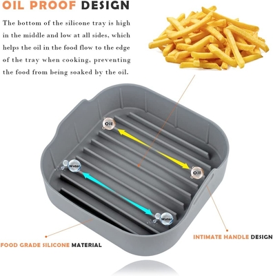 ไม่มี PVC BPA ฟรี Patel Color Air Fryer ตะกร้าซิลิโคนปลอดภัยใน Sterilizer