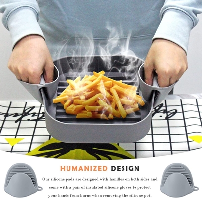 ไม่มี PVC BPA ฟรี Patel Color Air Fryer ตะกร้าซิลิโคนปลอดภัยใน Sterilizer