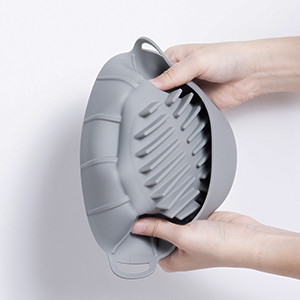 BPA Free Recyclable Customization Air Fryer ซิลิโคน Pan Safe in Sterilizer