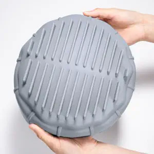 Non-Stick Food Grade Solid Air Fryer ตะกร้าซิลิโคนปลอดภัยในเครื่องล้างจาน