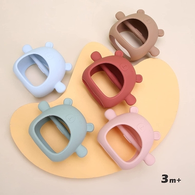 บรรเทาอาการปวด Anti-Drop ซิลิโคน Mitten Teething ของเล่นเพื่อบรรเทาอาการเจ็บเหงือก