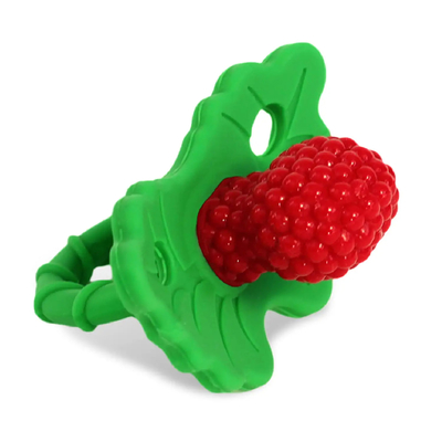 Berry Shaped Soothe Babies เจ็บเหงือก Hands Free Design ซิลิโคน Baby Teether ของเล่นสำหรับคริสต์มาส