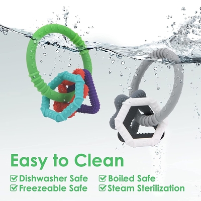 BPA Free Moulding ในยางกัดเด็กซิลิโคนกันฝุ่นสำหรับอาบน้ำเด็ก