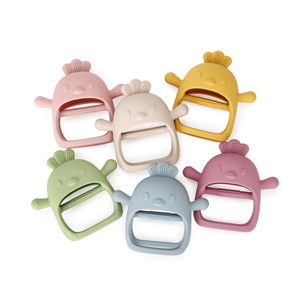 Chicky BPA Free Anti - Drop ซิลิโคนนวมของเล่นเพื่อบรรเทาอาการเจ็บเหงือก