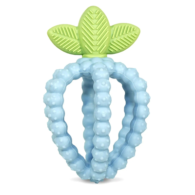 BPA Free ง่ายต่อการถือ Textured Bites Relief Teether บรรเทาอาการเจ็บเหงือกของทารก