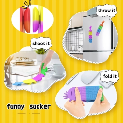 ขายร้อนใหม่ Squidopops Fidget ของเล่นดูดเพื่อบรรเทาความเครียด