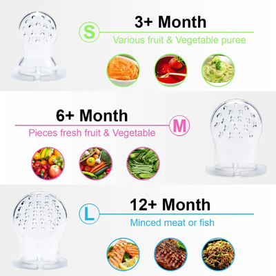 Soft Chewable Multifunctional Ease Teething เครื่องให้อาหารทารกสำหรับให้อาหารทารก