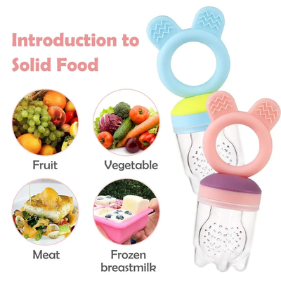 ทุกขนาด 2 แพ็ค BPA Free Fruit Food Feeder Pacifier สำหรับให้อาหารทารก