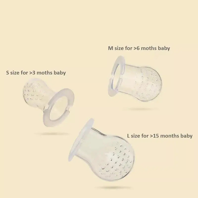 จุกนมหลอกให้อาหารเด็กเกรดอาหาร 2 ชิ้นพร้อมจุกนมซิลิโคนเสริม 2 ชิ้น