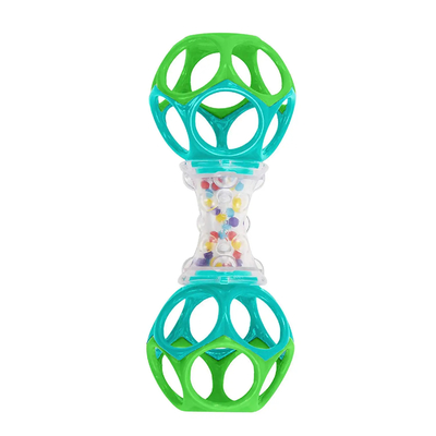 สีสดใสง่ายต่อการทำความสะอาด Oball Shaker Rattle Toy สำหรับเด็กแรกเกิด