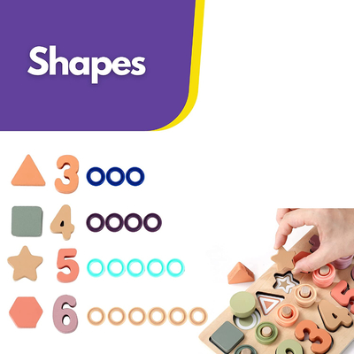 การเรียนรู้คณิตศาสตร์ก่อนวัยเรียนปริศนาตัวเลขไม้ Montessori สำหรับกิจกรรมเด็กวัยหัดเดิน