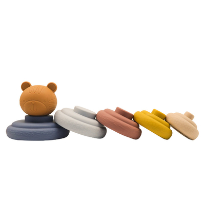 2023 สินค้าใหม่ออทิสติก Sensory ของเล่นซิลิโคนซ้อนของเล่น Sorting Nesting ซ้อนของเล่น