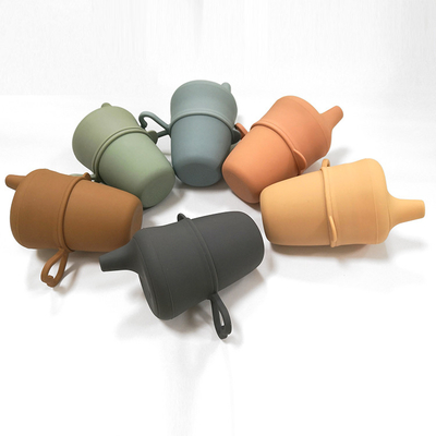 Unbreakable BPA ปลอดสารพทาเลต Sippy Cups ซิลิโคนสำหรับเด็ก Sippy Cup Lids