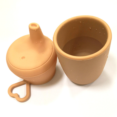 Unbreakable BPA ปลอดสารพทาเลต Sippy Cups ซิลิโคนสำหรับเด็ก Sippy Cup Lids