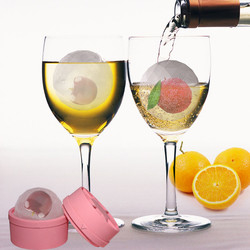 แม่พิมพ์น้ำแข็งซิลิโคนเกรดอาหาร Diamond Ball Shaped Ice Cube Tray 6.2*5.6*5cm