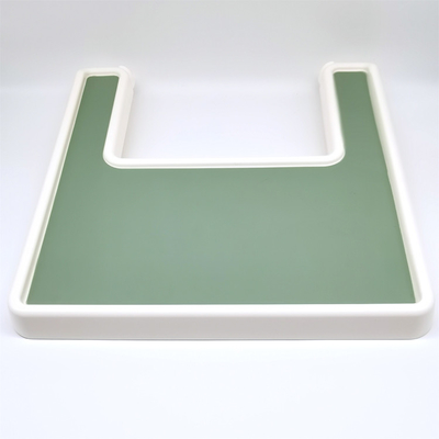BPA ฟรี Matte Finish ซิลิโคนเก้าอี้สูง Placemat 1mm หนาตาราง Mat