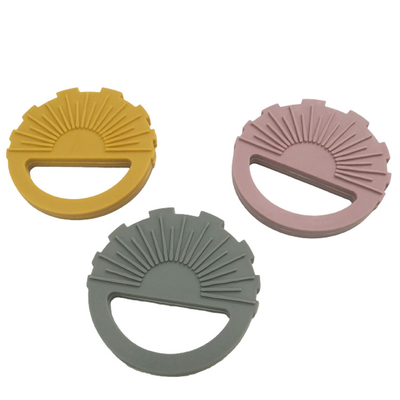 FDA อนุมัติ BPA Free Teether Sun Design วัสดุซิลิโคนสำหรับเด็กวัยหัดเดิน