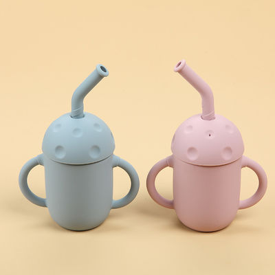 ที่จับกันลื่นถ้วยหัดดื่มซิลิโคนหัดเดินสำหรับชายหญิง